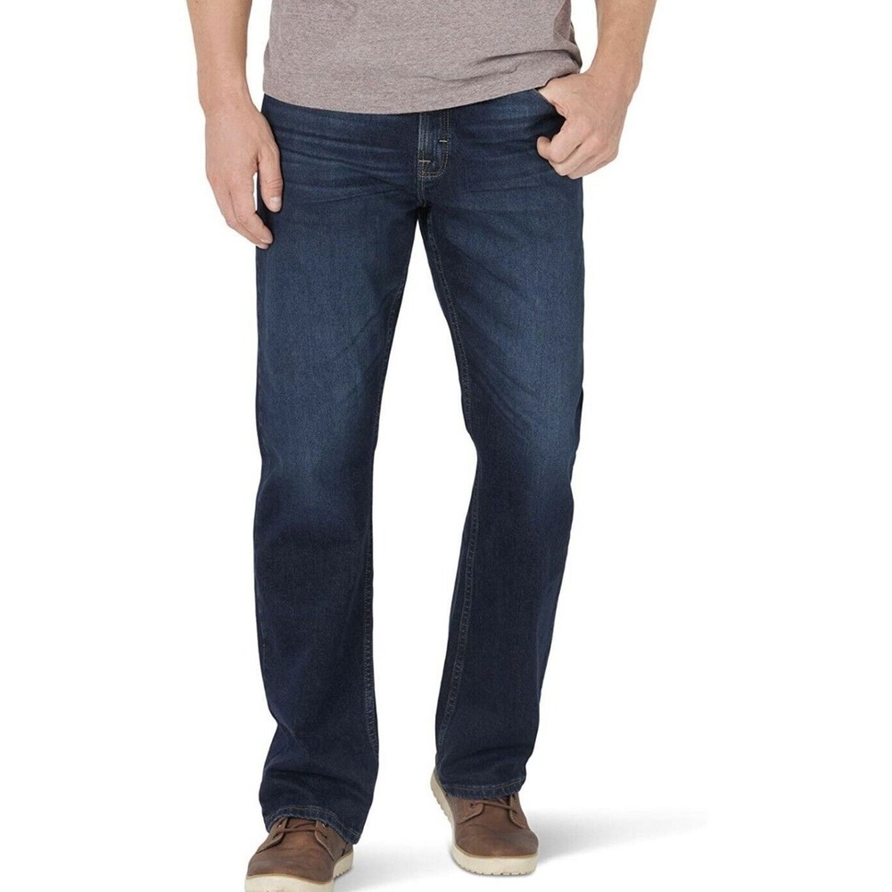 Wrangler  Jeans Mens 40x30 Athletic‎ Fit five star premium blue Stretch New